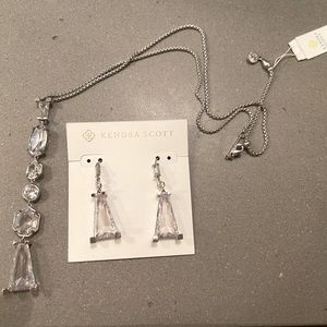 NEVER WORN Kendra Scott silver set- great for brides!